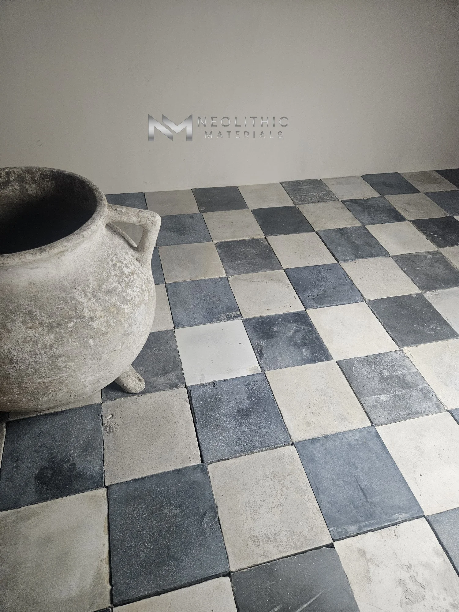 Black and White Cement Tiles - Image 1